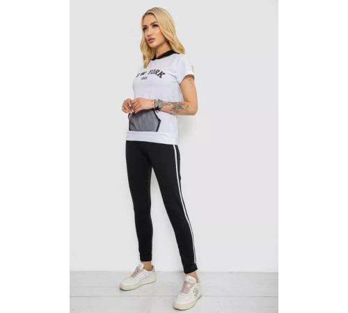 Костюм женский домашний, цвет белый, 243R1488-001.