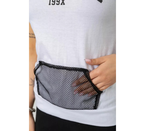 Костюм женский домашний, цвет белый, 243R1488-001.