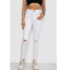 Джинсы женские, цвет белый, 182R539.