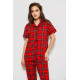 Жіноча піжама в клітину, колір червоний, 219RP-320