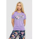 Пижама женская с принтом, цвет сиреневый, 243R2038-D