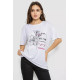 Футболка жіноча з принтом, колір білий, 244R605