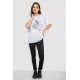 Футболка жіноча з принтом, колір білий, 244R605