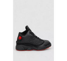 Кросівки чоловічі зимові на хутрі, колір чорно-червоний, 248RCX679