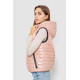 Жилетка женская дутая, цвет пудровый, 102R380-1.