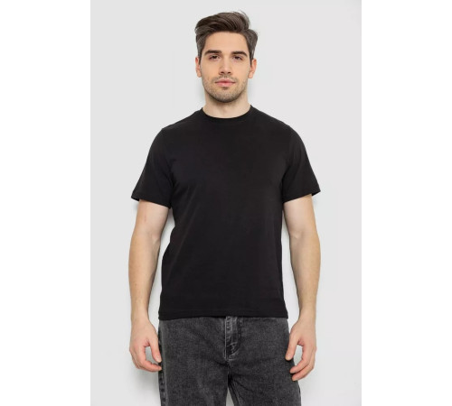 Футболка чоловіча з принтом, колір чорний, 241R1907