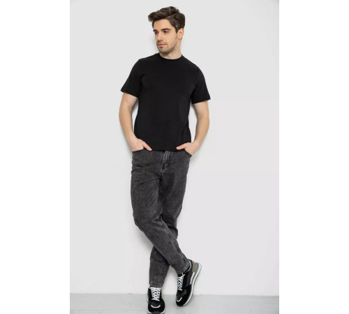 Футболка чоловіча з принтом, колір чорний, 241R1907