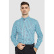 Рубашка мужская повседневная, цвет бело-голубой, 247R401