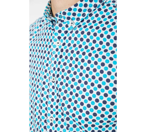 Рубашка мужская повседневная, цвет бело-голубой, 247R401