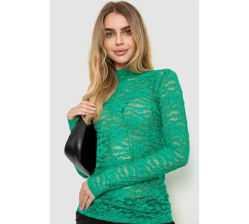 Гольф женский нарядный, цвет зеленый, 186R306