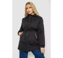 Куртка жіноча демісезонна, колір чорний, 243R19050