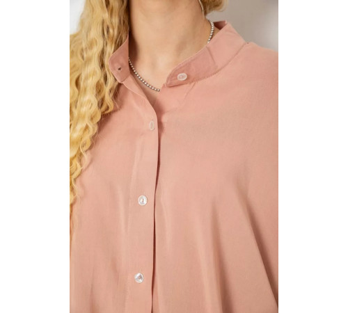 Сорочка жіноча вільного крою, колір пудровий, 102R5228