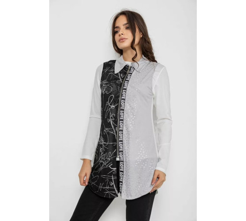 Сукня на блискавці в комплекті з лонгслівом, колір сіро-чорний, 247R18790