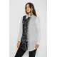 Сукня на блискавці в комплекті з лонгслівом, колір сіро-чорний, 247R18790