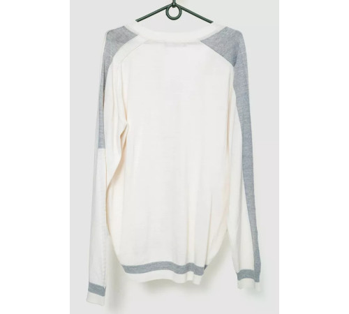 Кофта мужская на пуговицах, цвет молочный, 244R6180