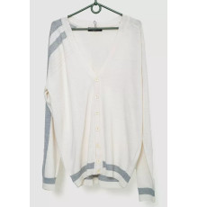 Кофта чоловіча на ґудзиках, колір молочний, 244R6180