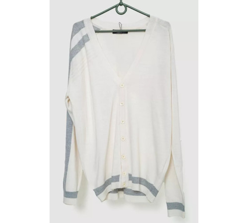 Кофта мужская на пуговицах, цвет молочный, 244R6180