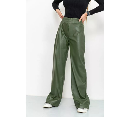 Лосины женские на флисе, цвет хаки, 164R82