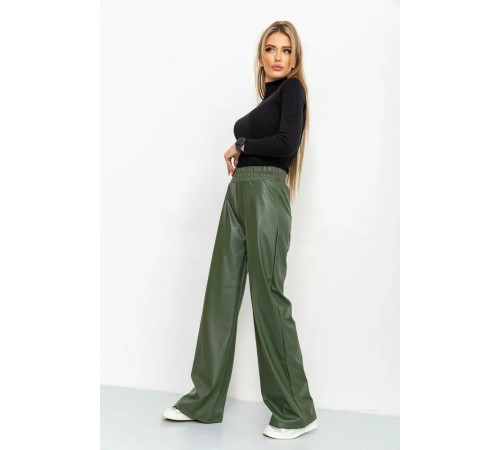 Лосины женские на флисе, цвет хаки, 164R82