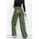 Лосины женские на флисе, цвет хаки, 164R82