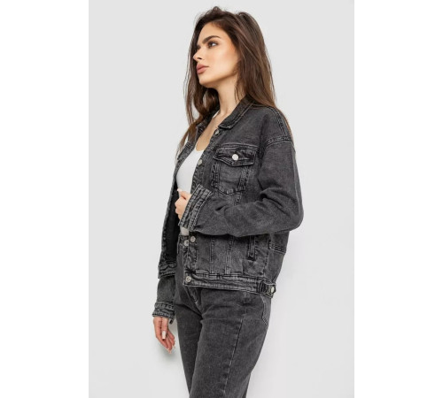 Куртка жіноча джинсова, колір сірий, 255RA2300