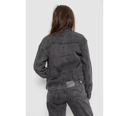 Куртка жіноча джинсова, колір сірий, 255RA2300