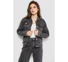 Куртка жіноча джинсова, колір сірий, 255RA2300
