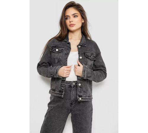 Куртка жіноча джинсова, колір сірий, 255RA2300