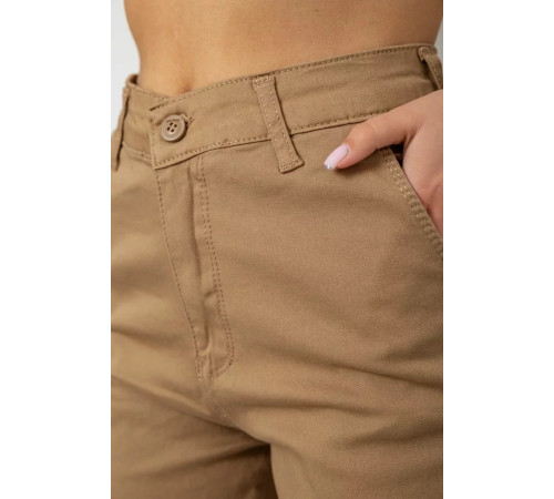 Джинсы женские карго, цвет коричневый, 182R5654