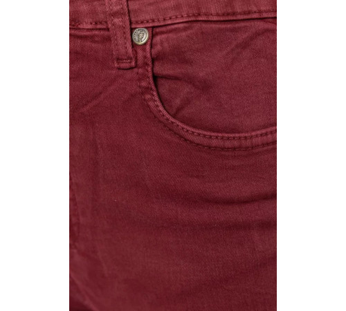 Джинсы женские, цвет бордовый, 164R357