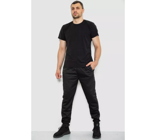 Спорт брюки мужские, цвет черный, 244R41622