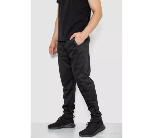 Спорт брюки мужские, цвет черный, 244R41622