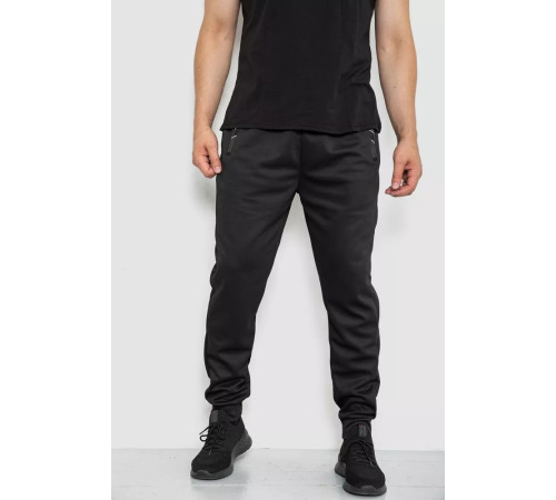 Спорт брюки мужские, цвет черный, 244R41622