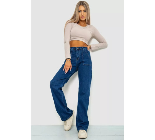 Джинси жіночі, колір темно-синій, 244R413-2017