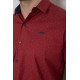 Рубашка мужская с принтом, цвет бордовый, 214R7340-1.