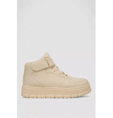 Кросівки жіночі зимові на хутрі, колір бежевий, 248RMB05