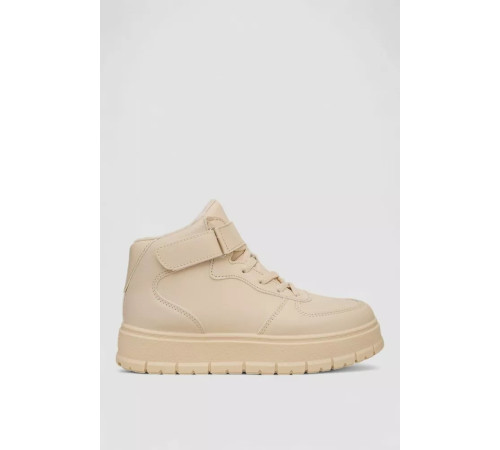 Кросівки жіночі зимові на хутрі, колір бежевий, 248RMB05