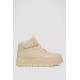 Кросівки жіночі зимові на хутрі, колір бежевий, 248RMB05