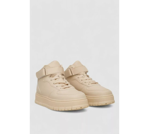 Кросівки жіночі зимові на хутрі, колір бежевий, 248RMB05