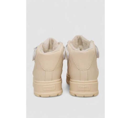 Кросівки жіночі зимові на хутрі, колір бежевий, 248RMB05