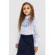 Блуза для дівчаток ошатна, колір біло-синій, 172R025