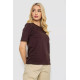 Футболка жіноча однотонна, колір шоколадний, 241R1800