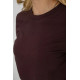 Футболка жіноча однотонна, колір шоколадний, 241R1800