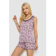 Піжама жіноча з принтом, колір бузковий, 243R5714