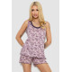 Піжама жіноча з принтом, колір бузковий, 243R5714