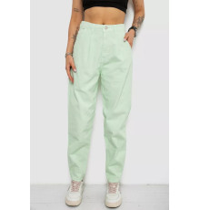 Джинси жіночі балони, колір м'ятний, 182R1826