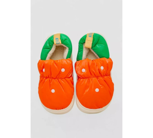 Капці жіночі домашні із задником, колір оранжево-зелений, 243R2928