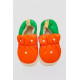 Капці жіночі домашні із задником, колір оранжево-зелений, 243R2928