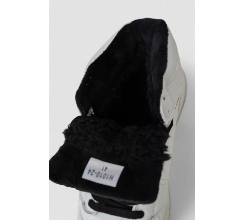 Кроссовки мужские зимние на меху, цвет бело-черный, 248RH1010-24