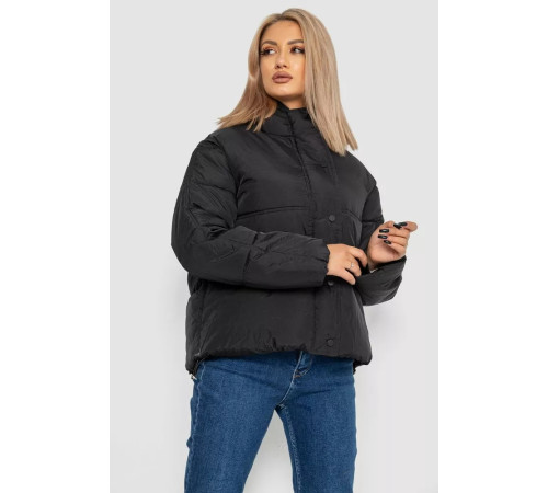 Куртка женская демисезонная, цвет черный, 244R703